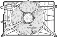 Układ chłodzenia - akcesoria - Wentylator, chłodzenie silnika Denso DER09074 - miniaturka - grafika 1