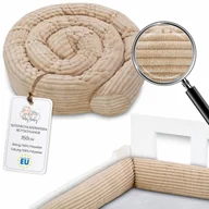 Kołdry i poduszki dla dzieci - Poduszka do spania na boku 150 cm bawełna - poduszka długa wałek do spania pod kark beżowy - miniaturka - grafika 1