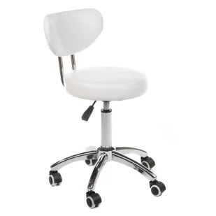 Taboret kosmetyczny BY-8373 biały - Krzesła i taborety kosmetyczne - miniaturka - grafika 4