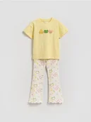 Bluzki dla niemowląt - Reserved - Bawełniany komplet - złamana biel - miniaturka - grafika 1