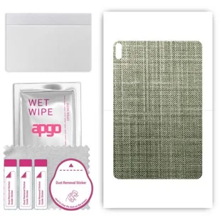 folia naklejka skórka strukturalna na TYŁ do Huawei MatePad 10.4 5G - Tkanina Lniana - apgo SKINS - Akcesoria do tabletów i e-booków - miniaturka - grafika 1