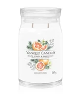 Świece - Yankee Candle White Spruce & Grapefruit Signature Jar Świeca zapachowa 567 g - miniaturka - grafika 1