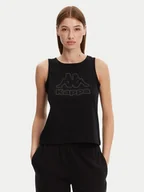 Koszulki i topy damskie - Kappa Top Logo Gria 382129W Czarny Regular Fit - miniaturka - grafika 1