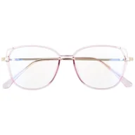 Okulary korekcyjne, oprawki, szkła - Okulary damskie z filtrem BLUE LIGHT do komputera zerówki 2543-5 - miniaturka - grafika 1