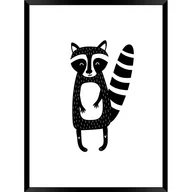 Wyposażenie pokoiku dziecięcego - Plakat dziecięcy Styler Modernpik Racoon, 40x30 cm - miniaturka - grafika 1