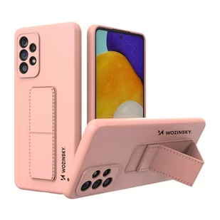 Wozinsky Kickstand Case silikonowe etui z podstawką etui Samsung Galaxy A73 różowe - Etui i futerały do telefonów - miniaturka - grafika 1