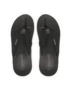 Klapki i japonki męskie - Tommy Hilfiger Japonki Molded Web Beach Sandal FM0FM05434 Czarny - miniaturka - grafika 1
