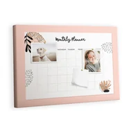 Planery - Kolorowy Organizer - Tablica Korkowa z Pinezkami - Planer miesięczny z kwiatami 60x40 cm - miniaturka - grafika 1