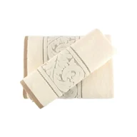 Ręczniki - Zestaw kremowych bawełnianych ręczników Foutastic Cream - miniaturka - grafika 1