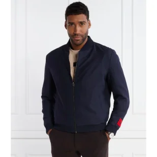 HUGO Wełniana kurtka bomber Ukashi232X | Regular Fit - Kurtki męskie - miniaturka - grafika 1