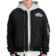 Kurtki i kamizelki sportowe męskie - Kurtka Alpha Industries MA-1 Candy Crew 14814003 - czarna - miniaturka - grafika 1
