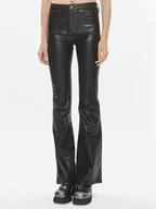 Spodnie damskie - PINKO Jeansy Flora 100561 A142 Czarny Wide Leg - miniaturka - grafika 1