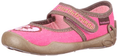 Pferdefreunde Kapcie dziewczęce Lisa, różowy - Pink Pink Mokka 43-26 EU
