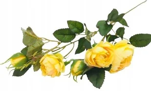 Gałązka Róża Żółta Stroika Bukietu Sztuczna Wiązanka Pączki Liście Święta - Sztuczne kwiaty Gałązka Róża Żółta Stroika Bukietu Sztuczna Wiązanka Pączki Liście Święta - Sztuczne kwiaty - miniaturka - grafika 1