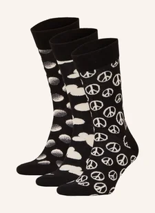 Happy Socks Skarpety, 3 Pary, Z Pudełkiem Prezentowym schwarz - Skarpetki damskie - miniaturka - grafika 1