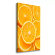 Obrazy i zdjęcia na płótnie - Foto obraz na płótnie pionowy Plastry pomarańczy - miniaturka - grafika 1