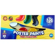 Farby i media malarskie - Astra Farby Plakatowe 8 kolorów 10ml - miniaturka - grafika 1
