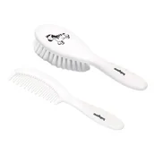 Gryzaki dla dzieci - BABYONO Babyono szczoteczka i grzebień do włosów dla dzieci i niemowląt miękkie włosie 570/03 - miniaturka - grafika 1