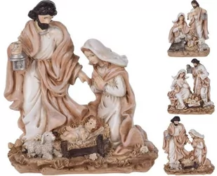 Szopka / figurki do szopki bożonarodzeniowej beżowe zestaw 18 cm kod: O-839233 + Sprawdź na SuperWnetrze.pl - Ozdoby bożonarodzeniowe - miniaturka - grafika 1