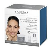 Zestawy kosmetyków damskich - Bioderma Pigment Bio - zestaw (Krem na noc 50ml + Serum 5ml + Płyn H2O 250ml) - miniaturka - grafika 1