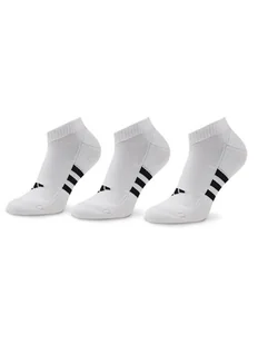 adidas Zestaw 3 par niskich skarpet unisex Prf Cush Low 3P HT3449 Biały - Skarpetki męskie - miniaturka - grafika 1