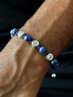 Bransolety męskie - Uomo Bransoletka z lapis lazuli - miniaturka - grafika 1