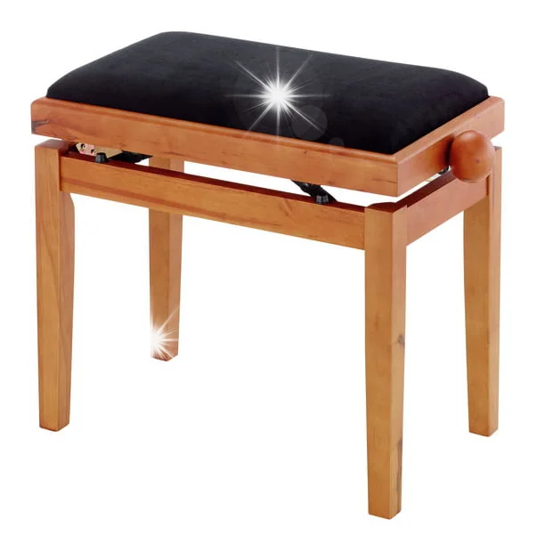 Regulowana ława stołek do pianina drewno Thomann KB-15MPM matowy Klon