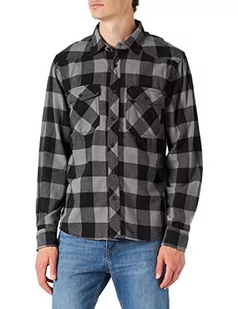 Brandit Męska koszula w kratkę, Czarny/szary Marengo., 5XL - Koszule męskie - miniaturka - grafika 1