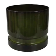Donice - Cermax Doniczka metalowa Woodlog śr.31 cm zielona - miniaturka - grafika 1