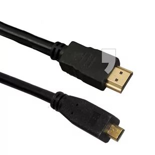 Esperanza Kabel Micro HDMI HDMI 2m Czarny EB204 5901299947937 (KIT-NVR9-4EB2MP-VF-1) - Kable - miniaturka - grafika 2
