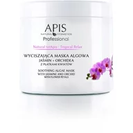 Maseczki do twarzy - Apis Tropical Relax wyciszająca maska algowa z jaśminem i orchideą 250g - miniaturka - grafika 1