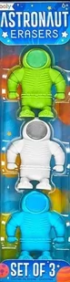 Gumki do ścierania Astronauci 3 sztuki - Przybory szkolne - miniaturka - grafika 1