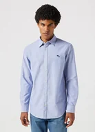 Koszule męskie - camicie uomo wrangler 112350481 ls shirt oxford blue - miniaturka - grafika 1