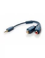 Złącza, przejściówki, adaptery - Clicktronic ClickTronic 3.5mm-2x RCA, 0.1m kabel audio 70492-GB - miniaturka - grafika 1