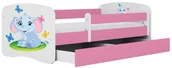 Łóżka dla dzieci i młodzieży - Łóżko dla dziewczynki z szufladą mix 80x160 A3-P82 - miniaturka - grafika 1