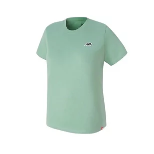 Koszulka New Balance WT23600SAE - zielona - Koszulki sportowe damskie - miniaturka - grafika 1