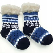 Skarpetki dla dzieci - SKARPETKI DZIECIĘCE GRUBE ANTYPOŚLIZGOWE 0-12 ABS - miniaturka - grafika 1