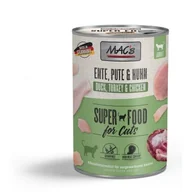 Mokra karma dla kotów - MAC's mokra karma dla kota Adult Kaczka, indyk i kurczak 24x400 g - miniaturka - grafika 1
