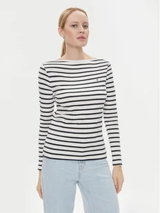 Tommy Hilfiger Bluzka Cody WW0WW40829 Écru Slim Fit - Bluzki damskie - miniaturka - grafika 1