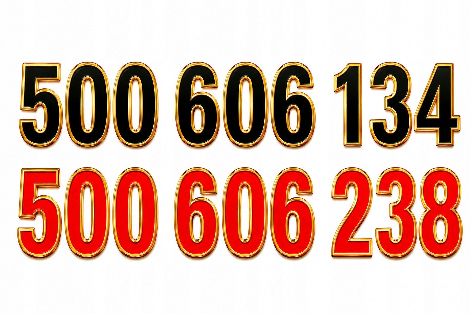 500 606 134 500 606 238 Złoty Numer Telefonu Orange Łatwy Biznesowy Vip