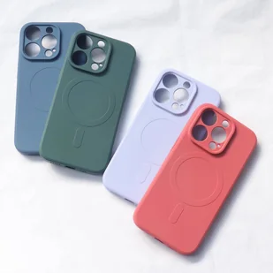 Silikonowe magnetyczne etui iPhone 13 Pro Silicone Case Magsafe - różowe - Etui i futerały do telefonów - miniaturka - grafika 2