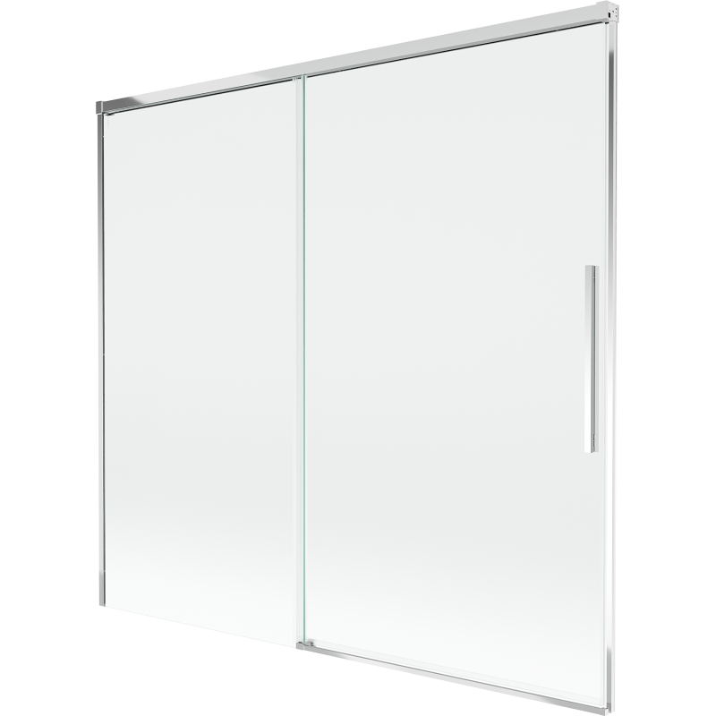 Mexen Rox parawan nawannowy 2-skrzydłowy rozsuwany 170 x 150 cm, transparent, chrom - 8C9-170-001-01-00