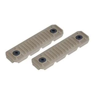Strike Industries - Długie osłony szyny M-LOK z systemem zarządzania kablami - 2 szt. - SI-AR-CM-COVER-L-FDE - Osprzęt do wiatrówek - miniaturka - grafika 1