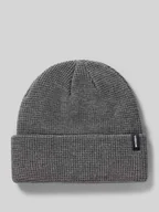 Czapki męskie - Czapka z mieszanki wiskozy z fakturowanym wzorem - miniaturka - grafika 1