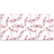 Podkładki na biurko - Duża mata na biurko Różowe owady 120x60 cm - miniaturka - grafika 1