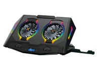 Chłodzenie procesora - Conceptronic ERGO Gaming - Wentylator do notebooka - z 2-portowym hubem USB 2.0, podstawką na smartfon - 43,2 cm (17") - miniaturka - grafika 1