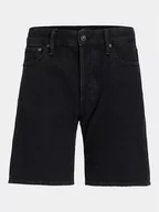 Spodenki męskie - Jack&Jones Szorty jeansowe Chris Cooper 12252866 Czarny Relaxed Fit - miniaturka - grafika 1