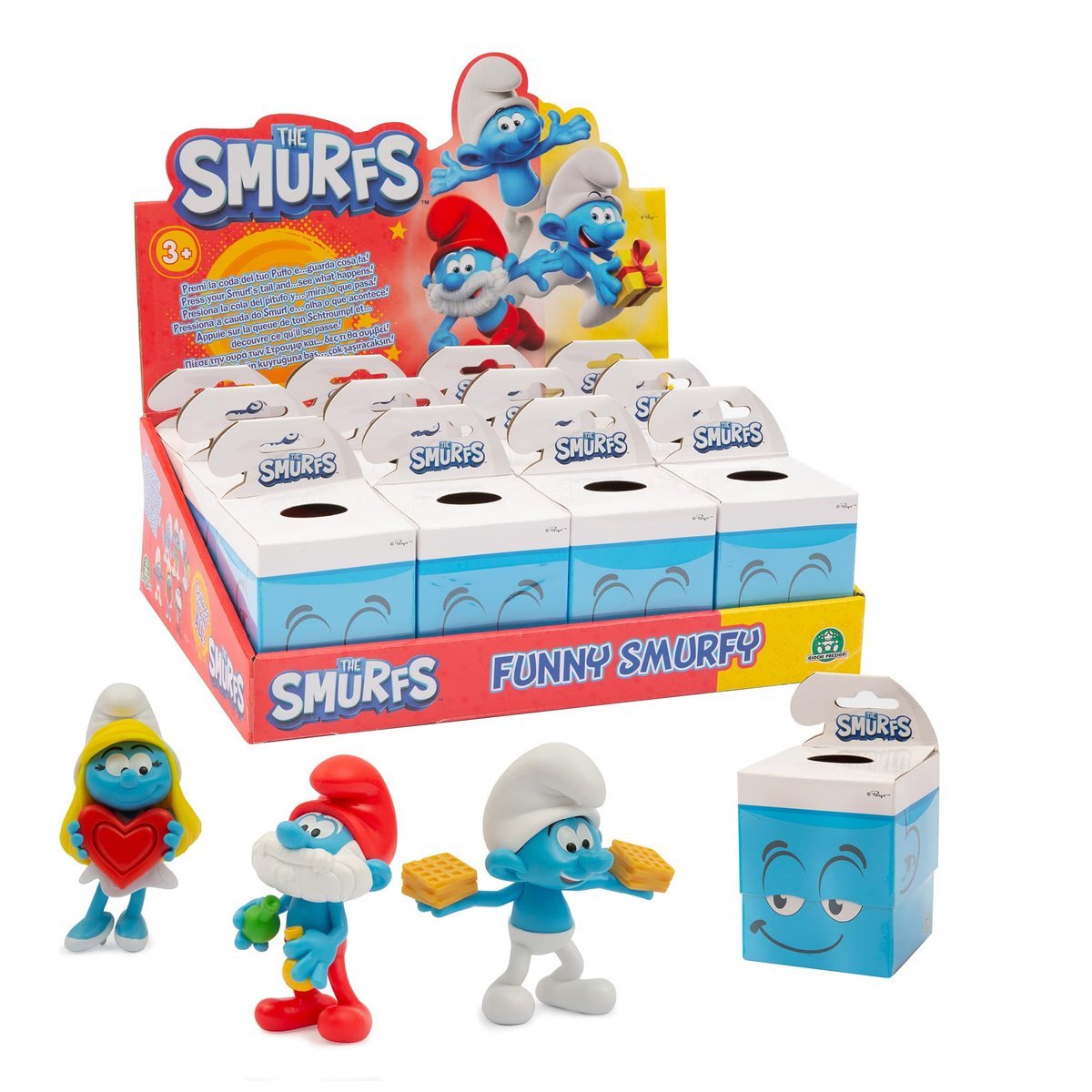 Smerfy, 1 figurka 7,5 cm, 6 modeli do kolekcjonowania, losowy model, zabawki dla dzieci od 3 lat, PUF22