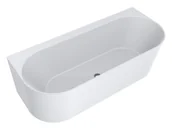 Wanny - Miraggio Bali Wanna wolnostojąca 170x75 cm przyścienna Mirasoft biały mat 0001036 - miniaturka - grafika 1