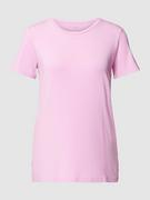 Koszulki i topy damskie - T-shirt w jednolitym kolorze model ‘Mix+Relax’ - miniaturka - grafika 1